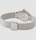  Shop Authentic Calvin Klein Minimal Grey Dial Silver Mesh Bracelet Watch for Women - K3M23124 - Luxxuri