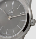  Shop Authentic Calvin Klein Minimal Grey Dial Silver Mesh Bracelet Watch for Women - K3M23124 - Luxxuri