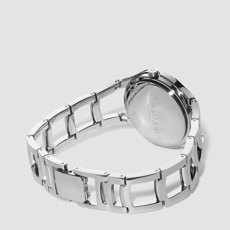  Shop Authentic Calvin Klein Class White Dial Silver Steel Strap Watch for Women - K6R23126 - Luxxuri