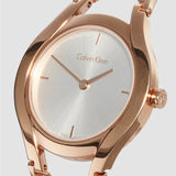 Shop Authentic Calvin Klein Class White Dial Rose Gold Steel Strap Watch for Women - K6R23626 - Luxxuri