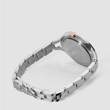  Shop Authentic Calvin Klein Graphic Silver Dial Silver Steel Strap Watch for Women - K7E23B46 - Luxxuri