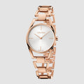  Shop Authentic Calvin Klein Dainty White Dial Rose Gold Steel Strap Watch for Women - K7L23646 - Luxxuri