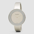  Shop Authentic Calvin Klein Chic White Dial White Leather Strap Watch for Women - K7N23TK2 - Luxxuri
