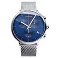  Shop Authentic Calvin Klein High Noon Chronograph Blue Dial Silver Mesh Bracelet Watch for Men - K8M2712N - Luxxuri