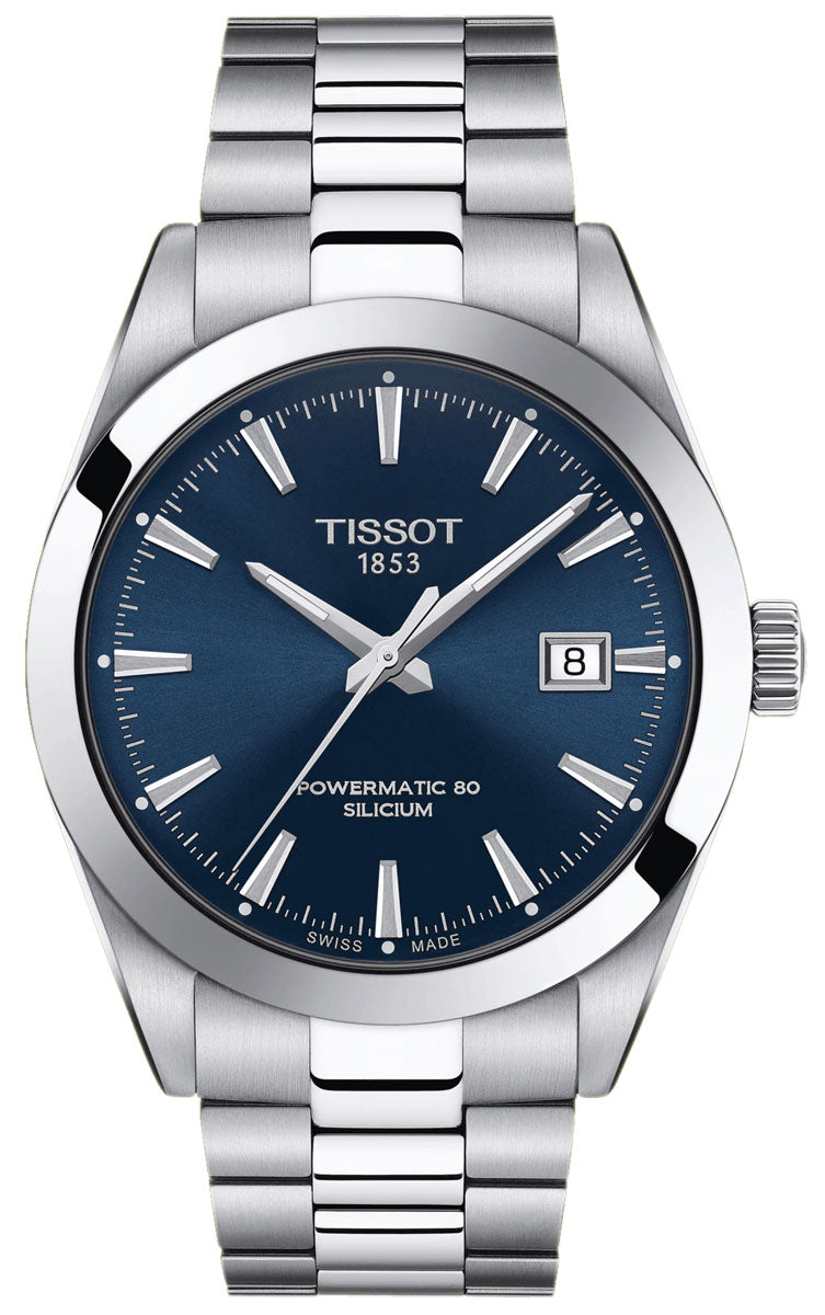  Shop Authentic Tissot Gentlemen Powermatic 80 Silicium Blue Dial Silver Steel Strap Watch For Men - T127.407.11.041.00 - Luxxuri