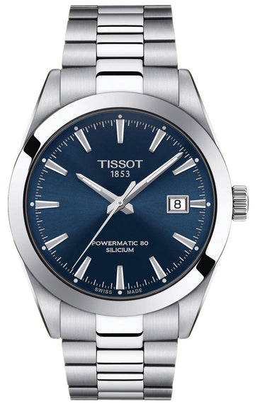  Shop Authentic Tissot Gentlemen Powermatic 80 Silicium Blue Dial Silver Steel Strap Watch For Men - T127.407.11.041.00 - Luxxuri