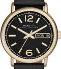 Shop Authentic Marc Jacobs Fergus Black Dial Black Leather Strap Watch for Women - MBM8651 - Luxxuri