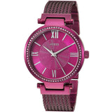  Shop Authentic Guess Soho Pink Dial Pink Mesh Bracelet Watch For Women - W0638L6 - Luxxuri