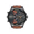  Shop Authentic Diesel Mr Daddy 2.0 Black Dial Brown Leather Strap Watch For Men - DZ7332 - Luxxuri