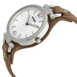  Shop Authentic Fossil Georgia White Dial Brown Leather Strap Watch for Women - ES3060 - Luxxuri