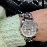  Shop Authentic Michael Kors Runway Twist Silver Dial Silver Stainless Steel Strap Watch for Women - MK3149 - Luxxuri