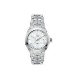  Shop Authentic Tag Heuer Link Quartz Mother of Pearl Dial Silver Steel Strap Watch for Women - WBC1310.BA0600 - Luxxuri