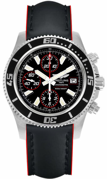  Shop Authentic Breitling Superocean Chronograph II Black Dial 44mm Automatic Mens Watch - A1334102/BA81 - Luxxuri