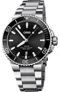  Shop Authentic Oris Aquis Date Black Dial Silver Steel Strap Watch for Men - 0173377304134-0782405PEB - Luxxuri
