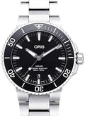  Shop Authentic Oris Aquis Date Black Dial Silver Steel Strap Watch for Men - 0173377304134-0782405PEB - Luxxuri