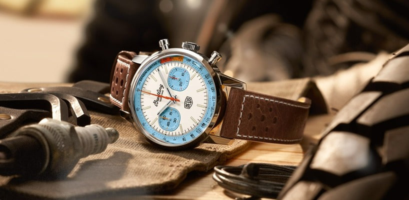  Shop Authentic Breitling Top Time Deus Limited Edition White Dial Brown Leather Strap Watch for Men - A233112A1A1X1 - Luxxuri