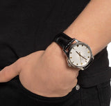  Shop Authentic Gucci G Timeless Automatic Silver Dial Black Leather Strap Unisex Watch - YA126468 - Luxxuri