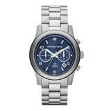  Shop Authentic Michael Kors Hunger Stop 100 Series Navy Blue Dial Silver Steel Strap Watch for Women - MK5814 - Luxxuri