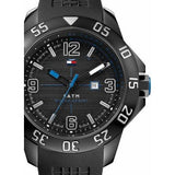  Shop Authentic Tommy Hilfiger Sport Multifunction Black Dial Black Rubber Strap Watch for Men - 1790983 - Luxxuri