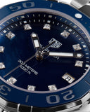  Shop Authentic Tag Heuer Aquaracer Quartz Mother of Pearl Blue Dial Blue NATO Strap Watch for Women - WAY131L.FT6091 - Luxxuri