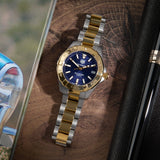  Shop Authentic Tag Heuer Aquaracer Blue Dial Two Tone Steel Strap Watch for Women - WBD1325.BB0320 - Luxxuri