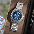 Tag Heuer Formula 1 Chronograph Blue Dial Silver Steel Strap Watch for Men - CAZ101K.BA0842