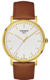  Shop Authentic Tissot T Classic Everytime White Dial Brown Leather Strap Watch For Men - T109.410.36.031.00 - Luxxuri