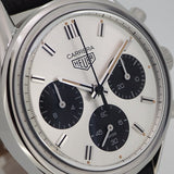  Shop Authentic Tag Heuer Carrera Chronograph 60th Anniversary Silver Dial Black Leather Strap Watch for Men - CBK221H.FC8317 - Luxxuri