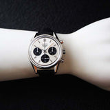  Shop Authentic Tag Heuer Carrera Chronograph 60th Anniversary Silver Dial Black Leather Strap Watch for Men - CBK221H.FC8317 - Luxxuri