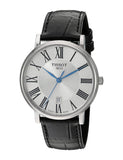  Shop Authentic Tissot Carson Premium Silver Dial Black Leather Strap Watch For Men - T122.410.16.033.00 - Luxxuri