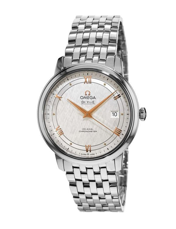  Shop Authentic Omega De Ville Prestige Co Axial Silver Dial Silver Steel Strap Watch for Men - 424.10.40.20.02.004 - Luxxuri