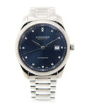  Shop Authentic Longines Master Collection Automatic 40mm Blue Dial Silver Steel Strap Watch for Men - L2.793.4.97.6 - Luxxuri