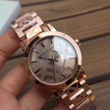  Shop Authentic Burberry The City Rose Gold Dial Rose Gold Steel Strap Watch for Women - BU9039 - Luxxuri