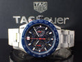  Shop Authentic Tag Heuer Carrera Chronograph Blue Dial Silver Steel Strap Watch for Men - CBG2A11.BA0654 - Luxxuri