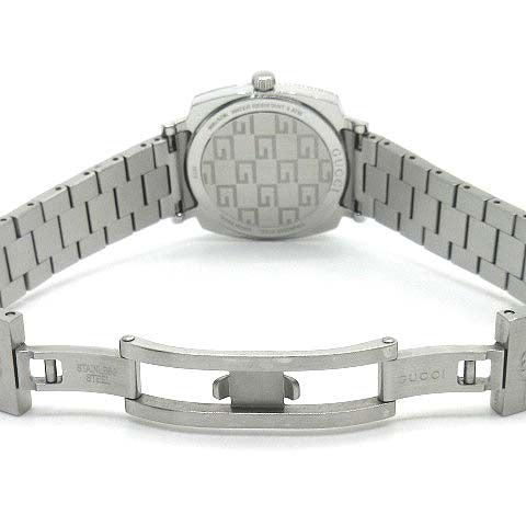  Shop Authentic Gucci Grip Quartz Silver Dial Silver Steel Strap Watch For Men - YA157501 - Luxxuri