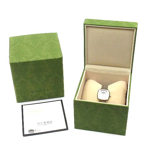  Shop Authentic Gucci Grip Quartz Silver Dial Silver Steel Strap Watch For Men - YA157501 - Luxxuri