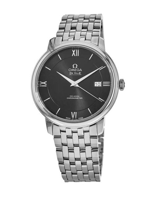  Shop Authentic Omega De Ville Prestige Co-Axial Black Dial Silver Steel Strap Watch for Men - 424.10.40.20.01.001 - Luxxuri