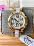  Shop Authentic Michael Kors Bradshaw Chronograph White Dial Two Tone Steel Strap Watch For Women - MK5743 - Luxxuri