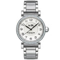 Coach Madison White Dial Silver Steel Strap Watch for Women - 14502396
