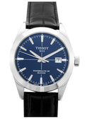  Shop Authentic Tissot Gentleman Powermatic 80 Silicium Blue Dial Black Leather Strap Watch For Men - T127.407.16.041.01 - Luxxuri