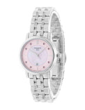  Shop Authentic Tissot Carson Premium Lady Mother of Pearl Pink Dial Silver Steel Strap Watch For Women - T122.210.11.159.00 - Luxxuri