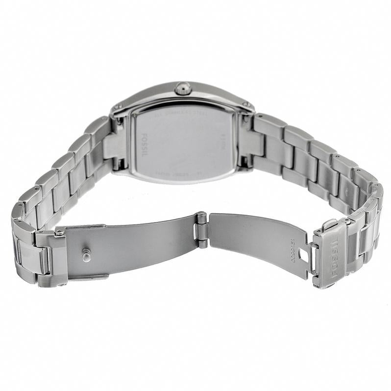  Shop Authentic Fossil Wallace Designer Silver Dial Silver Steel Strap Watch for Women - ES3057 - Luxxuri