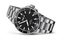  Shop Authentic Oris Aquis Date Black Dial Silver Steel Strap Watch for Men - 0173377304134-0782405PEB - Luxxuri