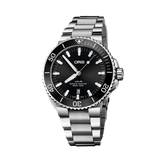  Shop Authentic Oris Aquis Date Black Dial Silver Steel Strap Watch for Men - 0173377304134-0782405PEB - Luxxuri