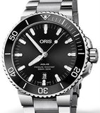  Shop Authentic Oris Aquis Date Black Dial Silver Steel Strap Watch for Men - 0173377304134-0782405PEB - Luxxuri