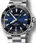  Shop Authentic Oris Aquis Date Blue Dial Silver Steel Strap Watch for Men - 0173377304135-0782405PEB - Luxxuri