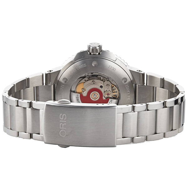  Shop Authentic Oris Aquis Date Blue Dial Silver Steel Strap Watch for Men - 0173377304135-0782405PEB - Luxxuri