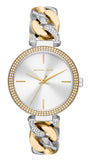 Shop Authentic Michael Kors Catelyn Three-Hand Crystals Silver Dial Two Tone Steel Strap Watch for Women - MK4633 - Luxxuri