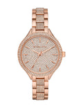 Michael Kors Crystals Pavé Rose Gold Dial Rose Gold Steel Strap Watch for Women - MK3799