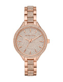 Shop Authentic Michael Kors Crystals Pavé Rose Gold Dial Rose Gold Steel Strap Watch for Women - MK3799 - Luxxuri